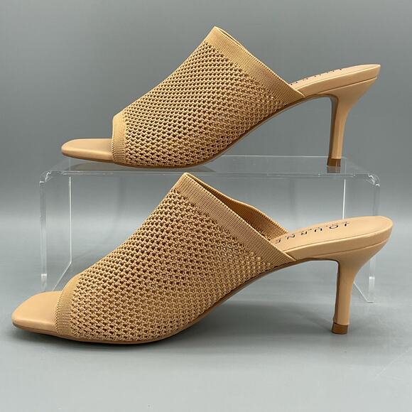 NEW Journee Collection Women’s Leighton Knit Slip on Sandals Beige Size 9 - Picture 2 of 11